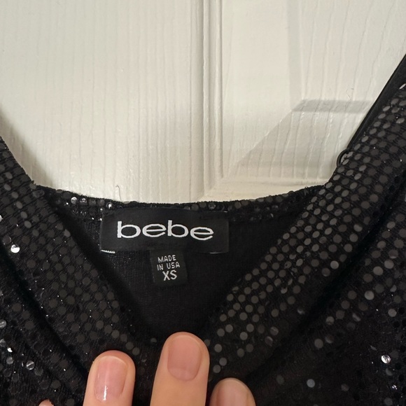 Bebe Black Sequin Maxi Dress - Picture 3 of 8